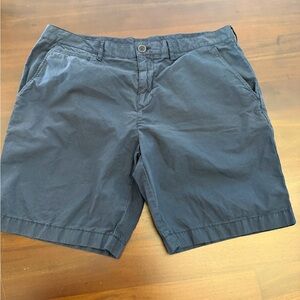 Burberry Flat Front Chino Shorts Indigo